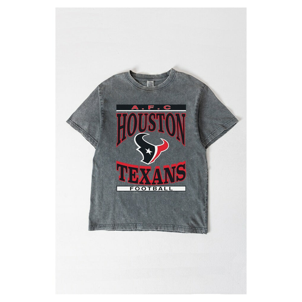 Houston Texans Gameday Couture Women's Oversized Classic Grind Washed T-Shirt | NFL New