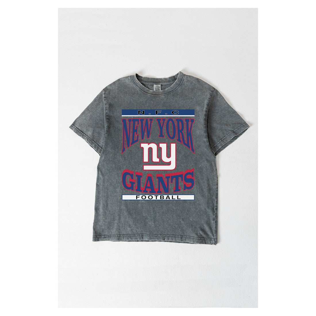 New York Giants Gameday Couture Women's Oversized Classic Grind Washed T-Shirt | NFL US