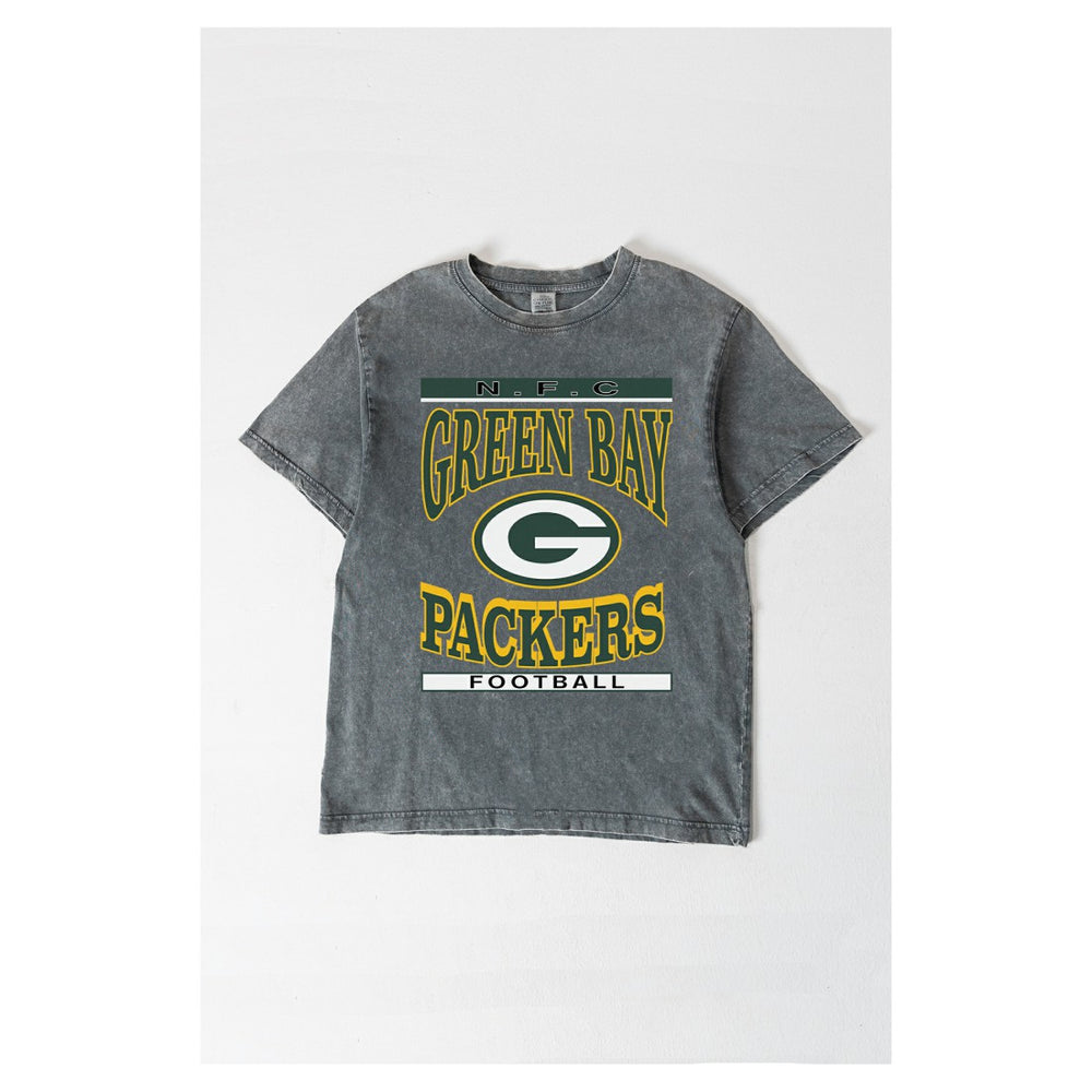 Green Bay Packers Gameday Couture Women's Oversized Classic Grind Washed T-Shirt | NFL Hot