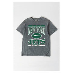 New York Jets Gameday Couture Women's Oversized Classic Grind Washed T-Shirt | NFL New