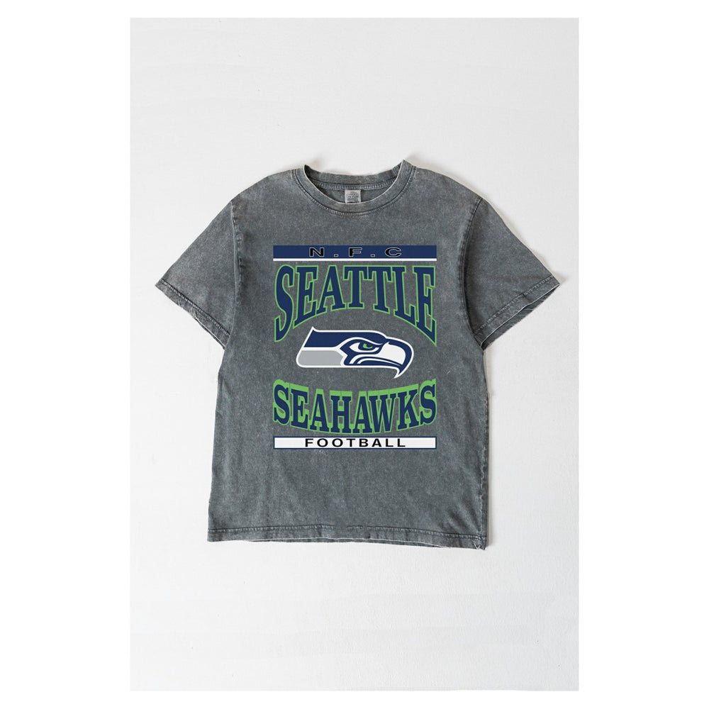 Seattle Seahawks Gameday Couture Women's Oversized Classic Grind Washed T-Shirt | NFL Sale