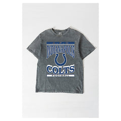 Indianapolis Colts Gameday Couture Women's Oversized Classic Grind Washed T-Shirt | NFL Outlet