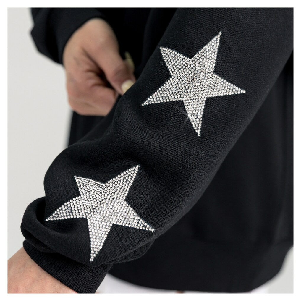 Green Bay Packers Gameday Couture Women's Pure Victory Rhinestud Star-Sleeve Pullover Sweatshirt | NFL Hot