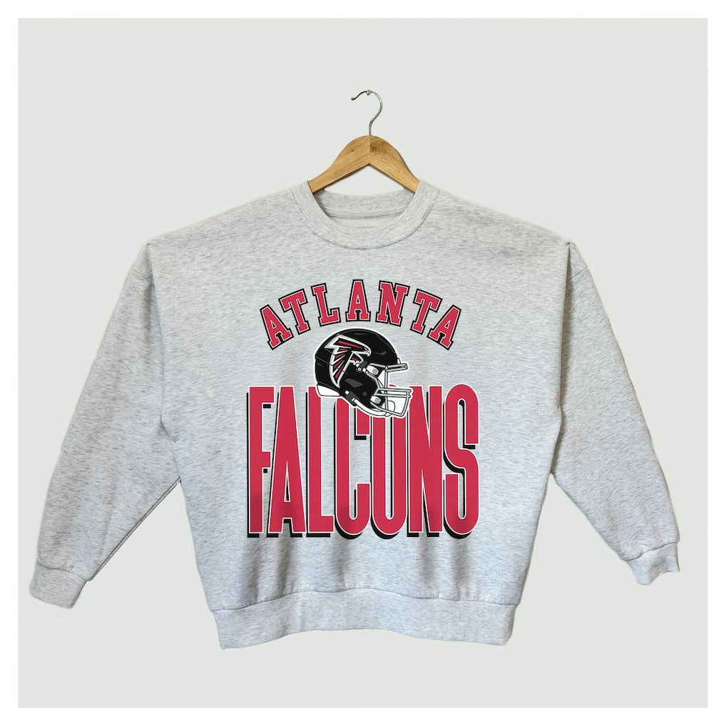 Atlanta Falcons Gameday Couture Women's Fierce Focus Premium Oversized Fleece Pullover Sweatshirt | NFL Near me