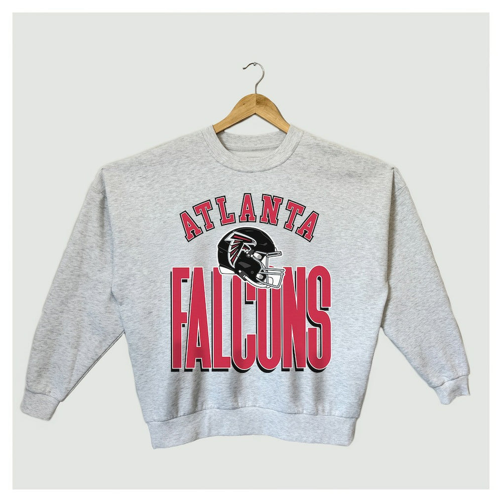 Atlanta Falcons Gameday Couture Women's Fierce Focus Premium Oversized Fleece Pullover Sweatshirt | NFL Near me