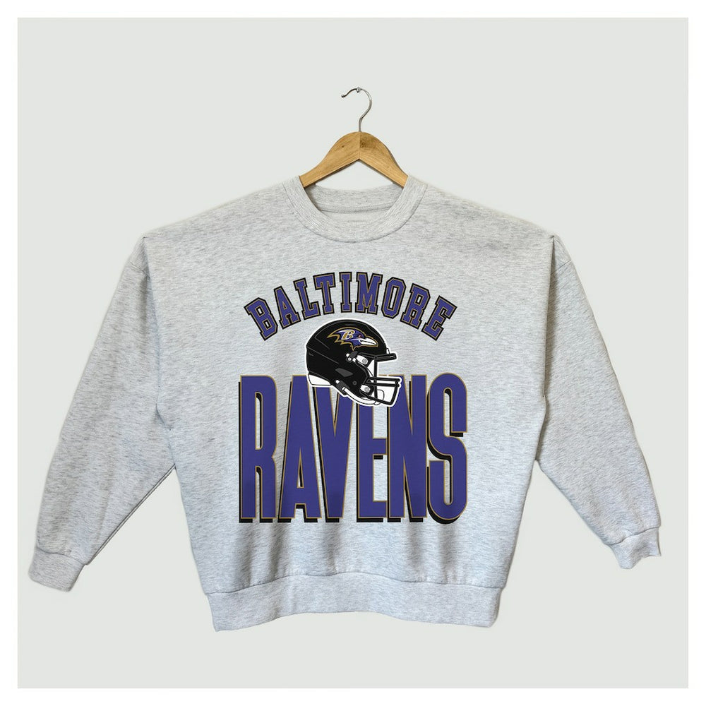 Baltimore Ravens Gameday Couture Women's Fierce Focus Premium Oversized Fleece Pullover Sweatshirt | NFL Online