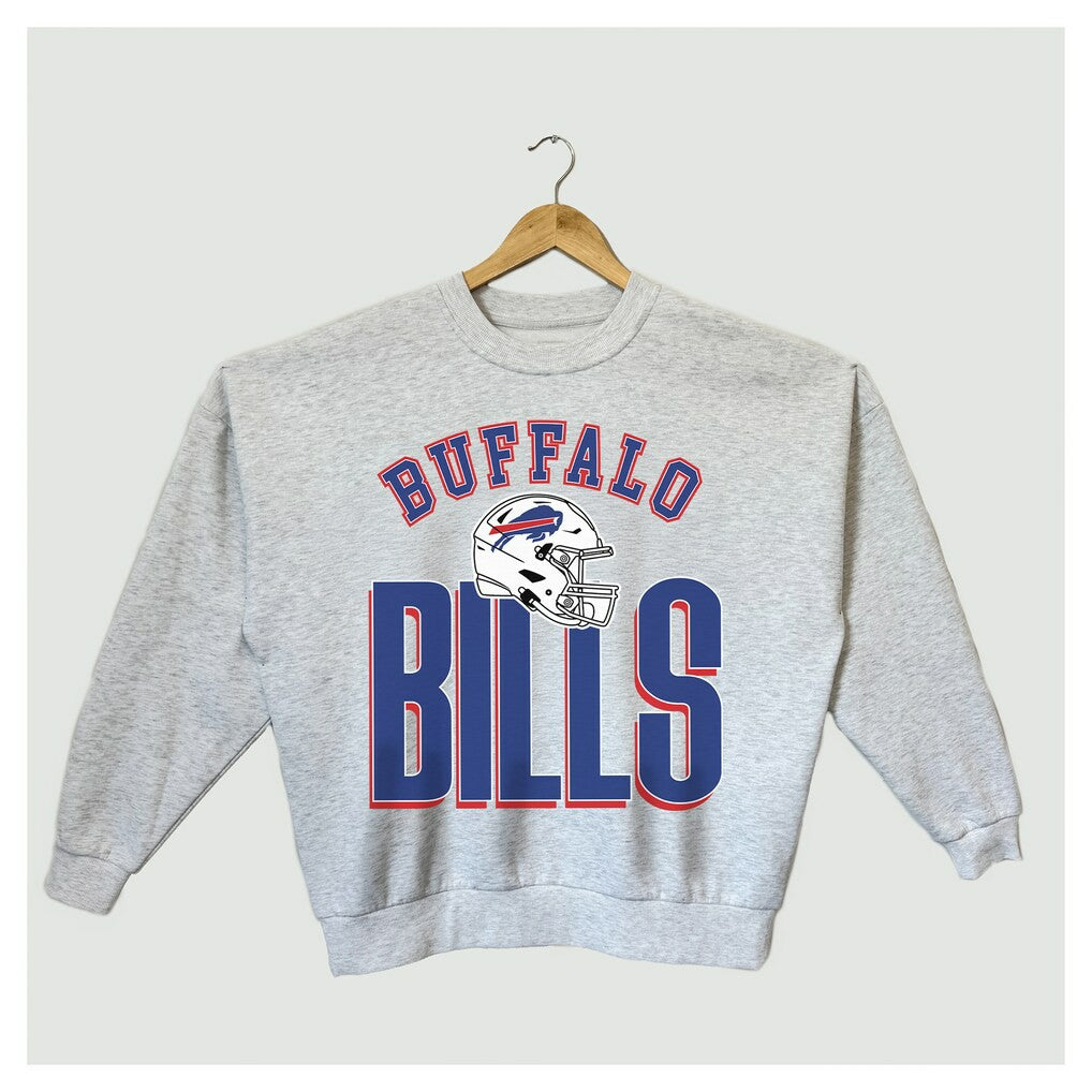 Buffalo Bills Gameday Couture Women's Fierce Focus Premium Oversized Fleece Pullover Sweatshirt | NFL Near me