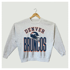 Denver Broncos Gameday Couture Women's Fierce Focus Premium Oversized Fleece Pullover Sweatshirt | NFL Online