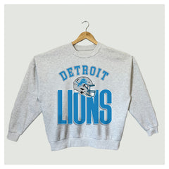 Detroit Lions Gameday Couture Women's Fierce Focus Premium Oversized Fleece Pullover Sweatshirt | NFL Discount