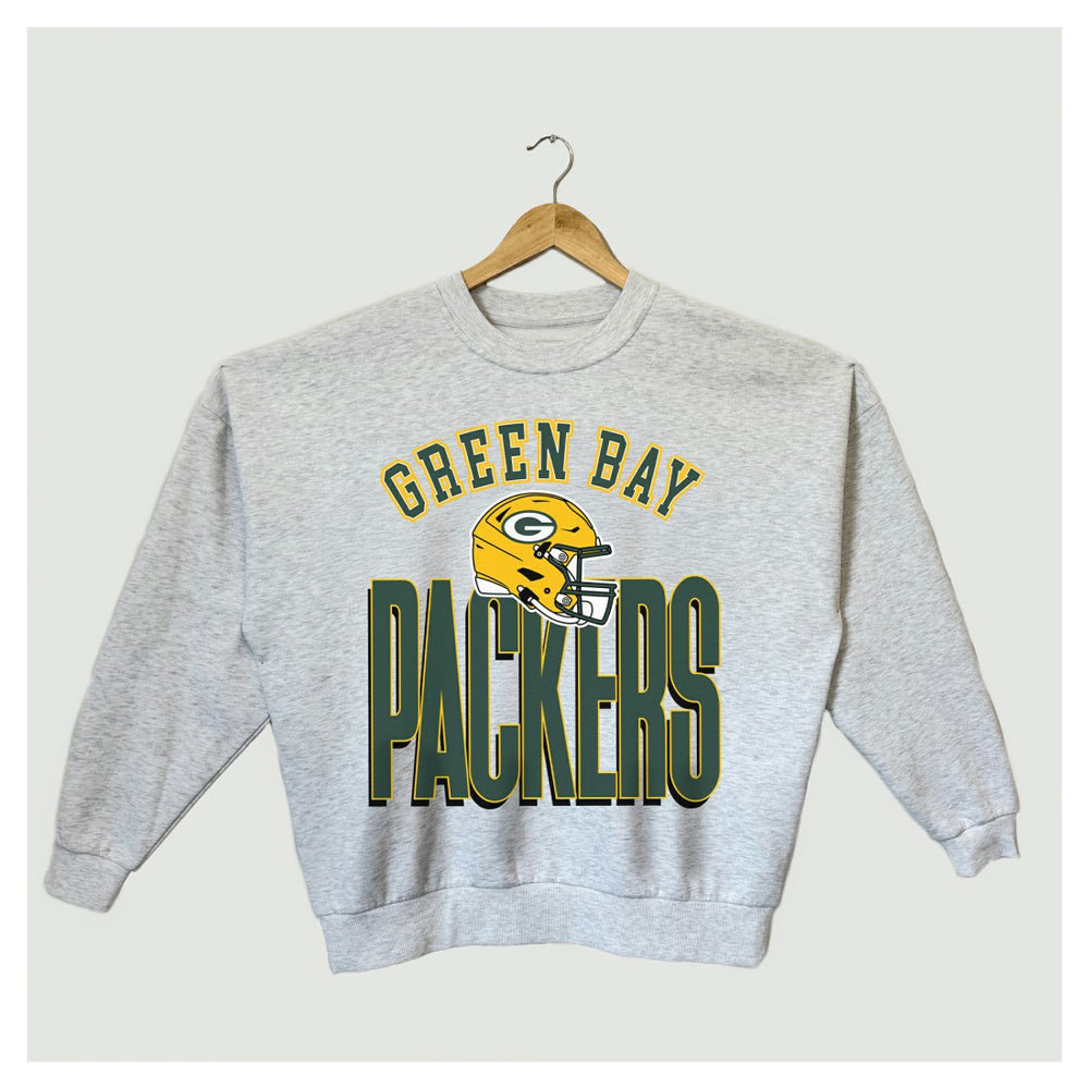 Green Bay Packers Gameday Couture Women's Fierce Focus Premium Oversized Fleece Pullover Sweatshirt | NFL Discount