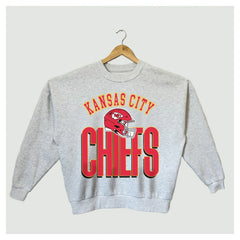Kansas City Chiefs Gameday Couture Women's Fierce Focus Premium Oversized Fleece Pullover Sweatshirt | NFL Online