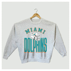 Miami Dolphins Gameday Couture Women's Fierce Focus Premium Oversized Fleece Pullover Sweatshirt | NFL Online