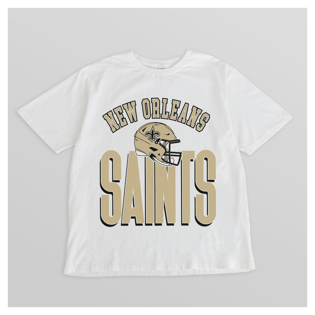 New Orleans Saints Gameday Couture Women's Oversized Classic Fierce Focus T-Shirt | NFL Sale