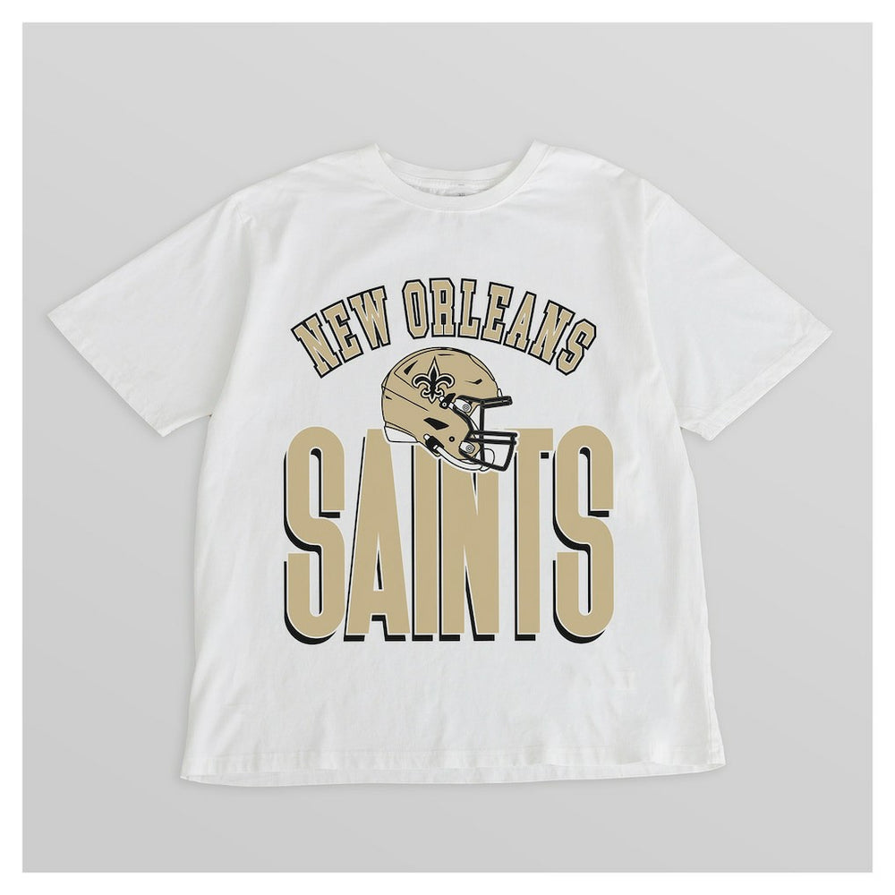 New Orleans Saints Gameday Couture Women's Oversized Classic Fierce Focus T-Shirt | NFL Sale