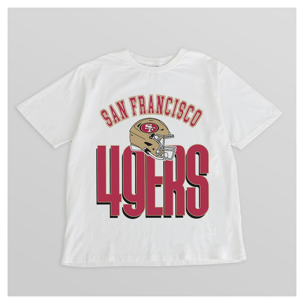 San Francisco 49ers Gameday Couture Women's Oversized Classic Fierce Focus T-Shirt | NFL New
