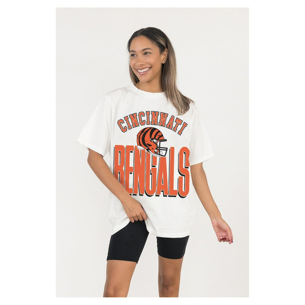 Cincinnati Bengals Gameday Couture Women's Oversized Classic Fierce Focus T-Shirt | NFL On sale