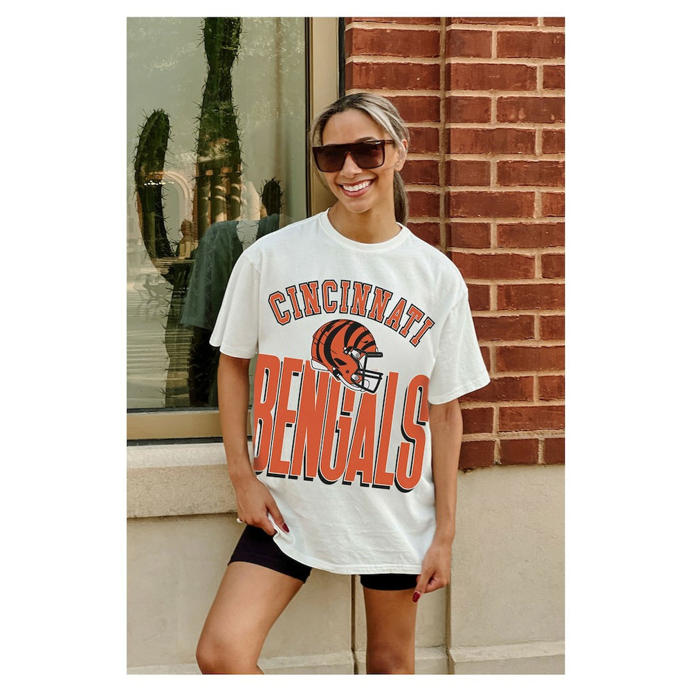 Cincinnati Bengals Gameday Couture Women's Oversized Classic Fierce Focus T-Shirt | NFL On sale