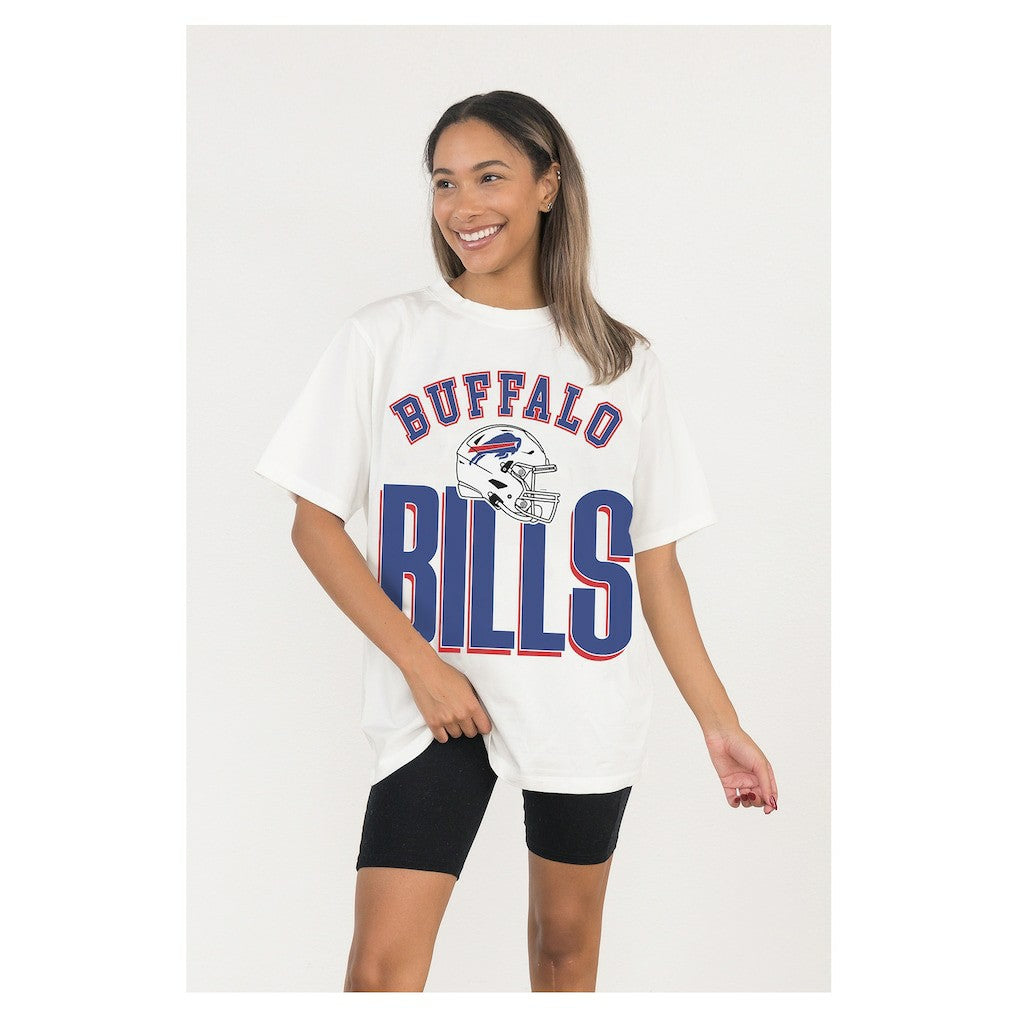 Buffalo Bills Gameday Couture Women's Oversized Classic Fierce Focus T-Shirt | NFL Online
