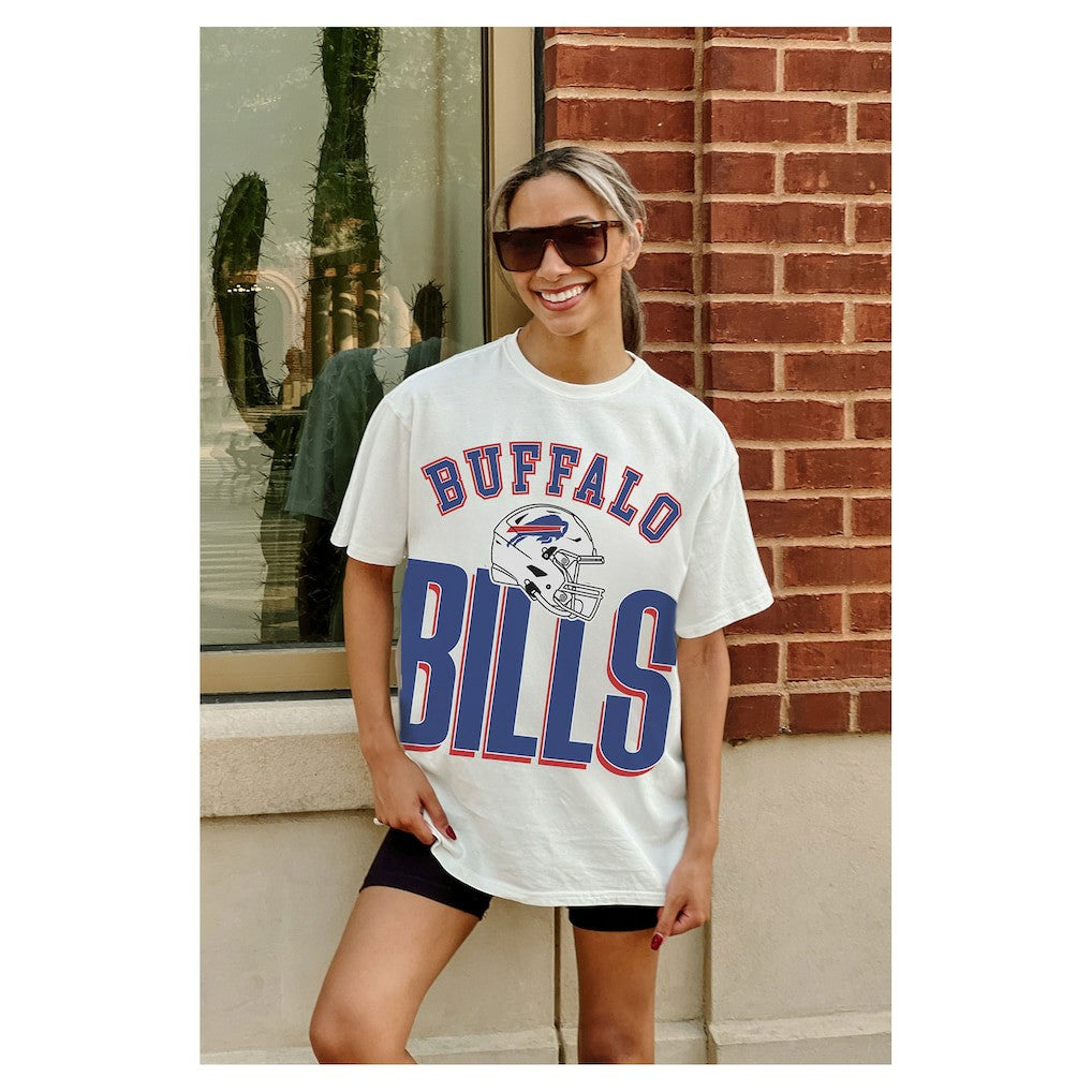 Buffalo Bills Gameday Couture Women's Oversized Classic Fierce Focus T-Shirt | NFL Online