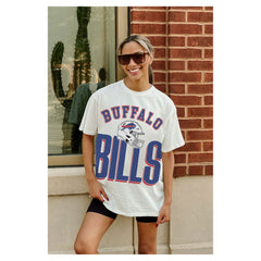 Buffalo Bills Gameday Couture Women's Oversized Classic Fierce Focus T-Shirt | NFL Online