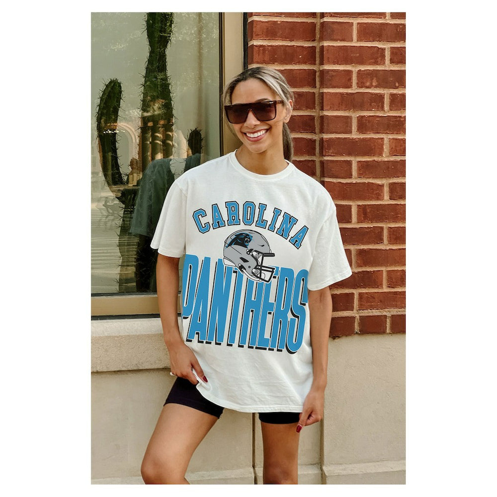 Carolina Panthers Gameday Couture Women's Oversized Classic Fierce Focus T-Shirt | NFL On sale