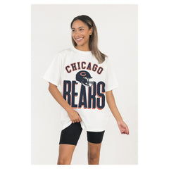 Chicago Bears Gameday Couture Women's Oversized Classic Fierce Focus T-Shirt | NFL Online