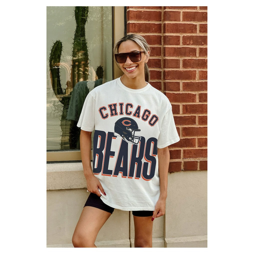 Chicago Bears Gameday Couture Women's Oversized Classic Fierce Focus T-Shirt | NFL Online
