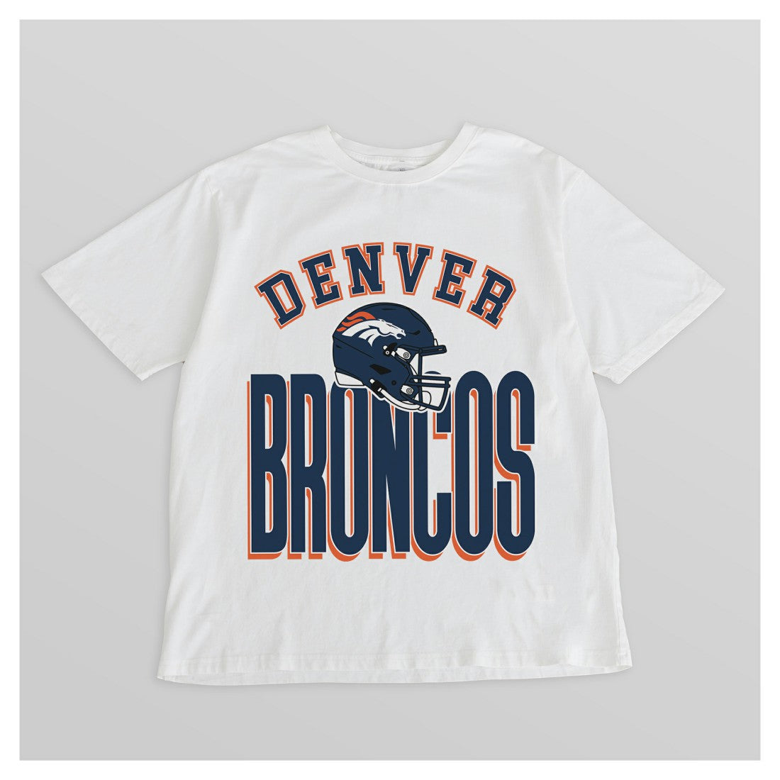 Denver Broncos Gameday Couture Women's Oversized Classic Fierce Focus T-Shirt | NFL Outlet
