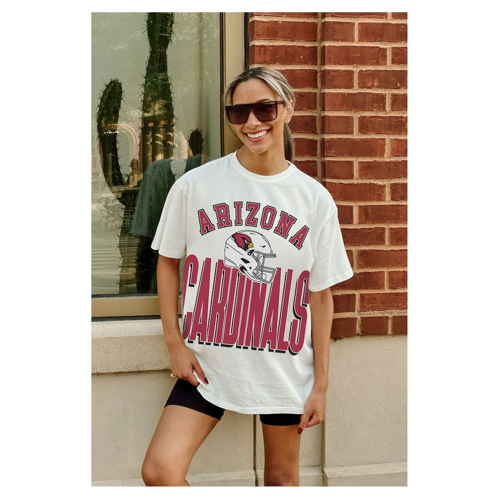 Arizona Cardinals Gameday Couture Women's Oversized Classic Fierce Focus T-Shirt | NFL Sale