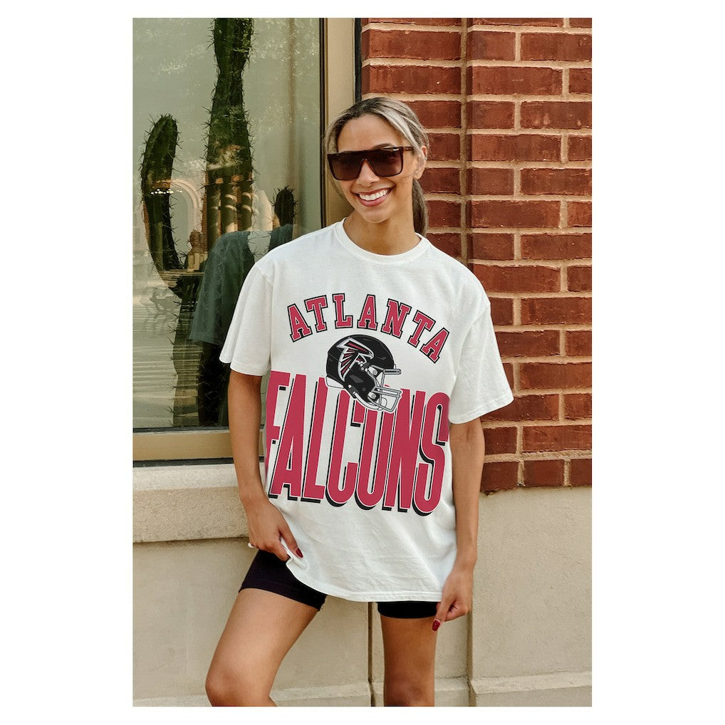 Atlanta Falcons Gameday Couture Women's Oversized Classic Fierce Focus T-Shirt | NFL New