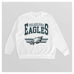 Philadelphia Eagles Gameday Couture Women's Swift Strike Premium Oversized Fleece Pullover Sweatshirt | NFL Outlet