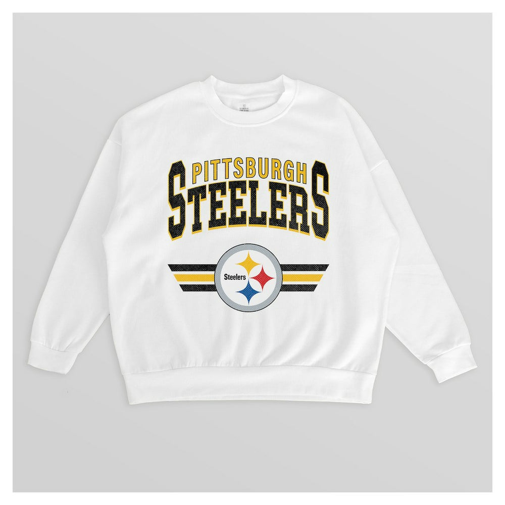 Pittsburgh Steelers Gameday Couture Women's Swift Strike Premium Oversized Fleece Pullover Sweatshirt | NFL US