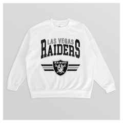 Las Vegas Raiders Gameday Couture Women's Swift Strike Premium Oversized Fleece Pullover Sweatshirt | NFL Near me