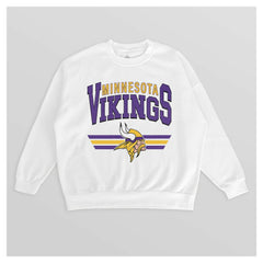 Minnesota Vikings Gameday Couture Women's Swift Strike Premium Oversized Fleece Pullover Sweatshirt | NFL Discount