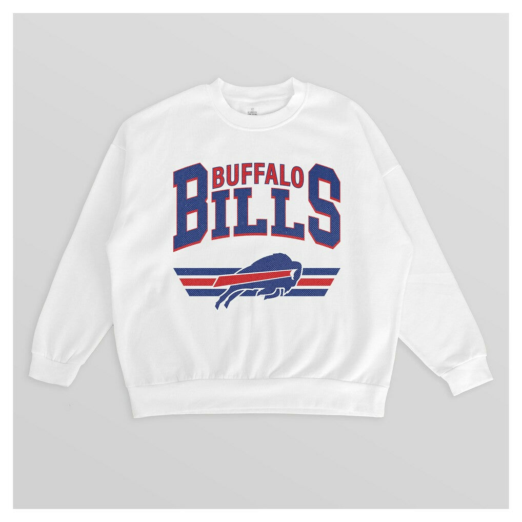 Buffalo Bills Gameday Couture Women's Swift Strike Premium Oversized Fleece Pullover Sweatshirt | NFL Discount