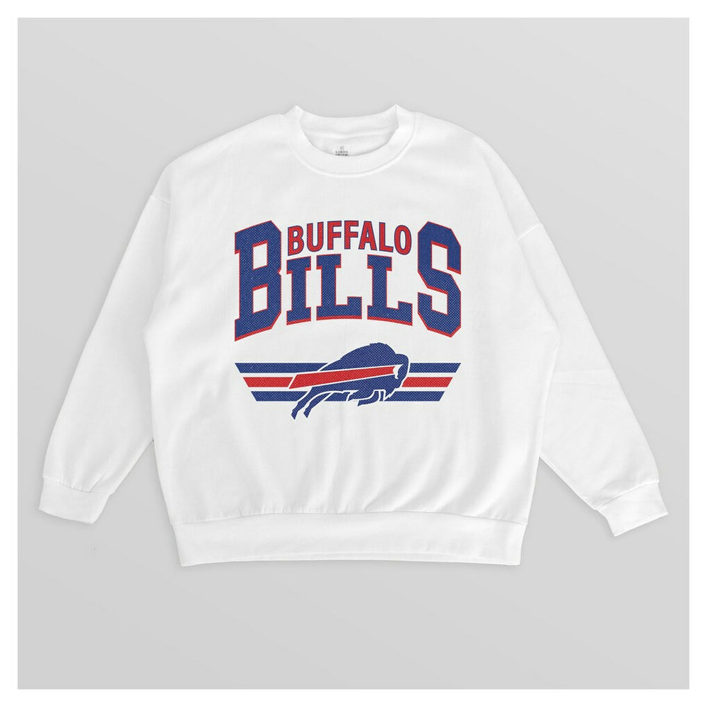 Buffalo Bills Gameday Couture Women's Swift Strike Premium Oversized Fleece Pullover Sweatshirt | NFL Discount