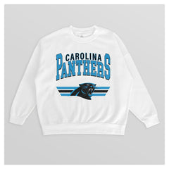 Carolina Panthers Gameday Couture Women's Swift Strike Premium Oversized Fleece Pullover Sweatshirt | NFL Outlet