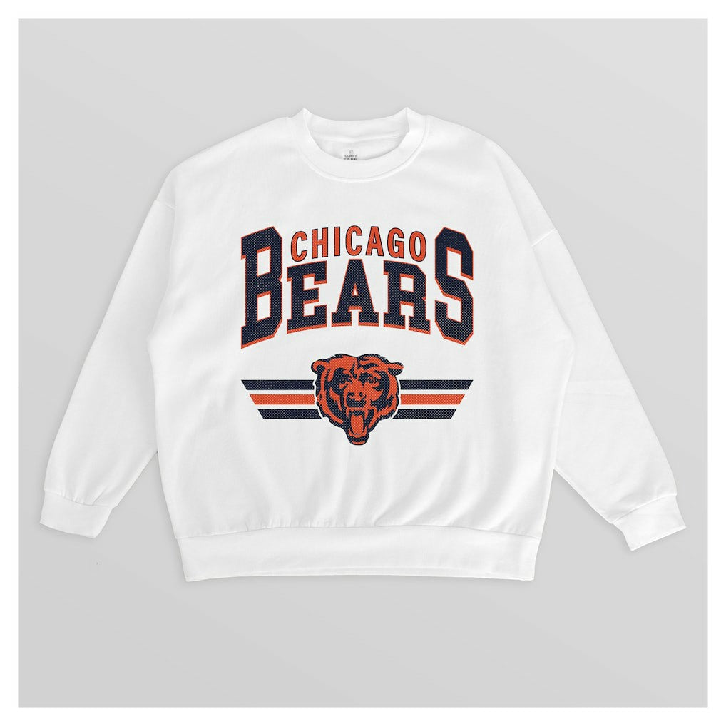 Chicago Bears Gameday Couture Women's Swift Strike Premium Oversized Fleece Pullover Sweatshirt | NFL Hot