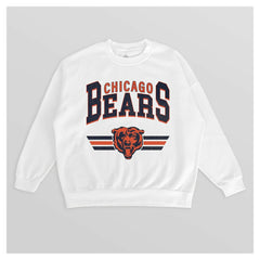 Chicago Bears Gameday Couture Women's Swift Strike Premium Oversized Fleece Pullover Sweatshirt | NFL Hot