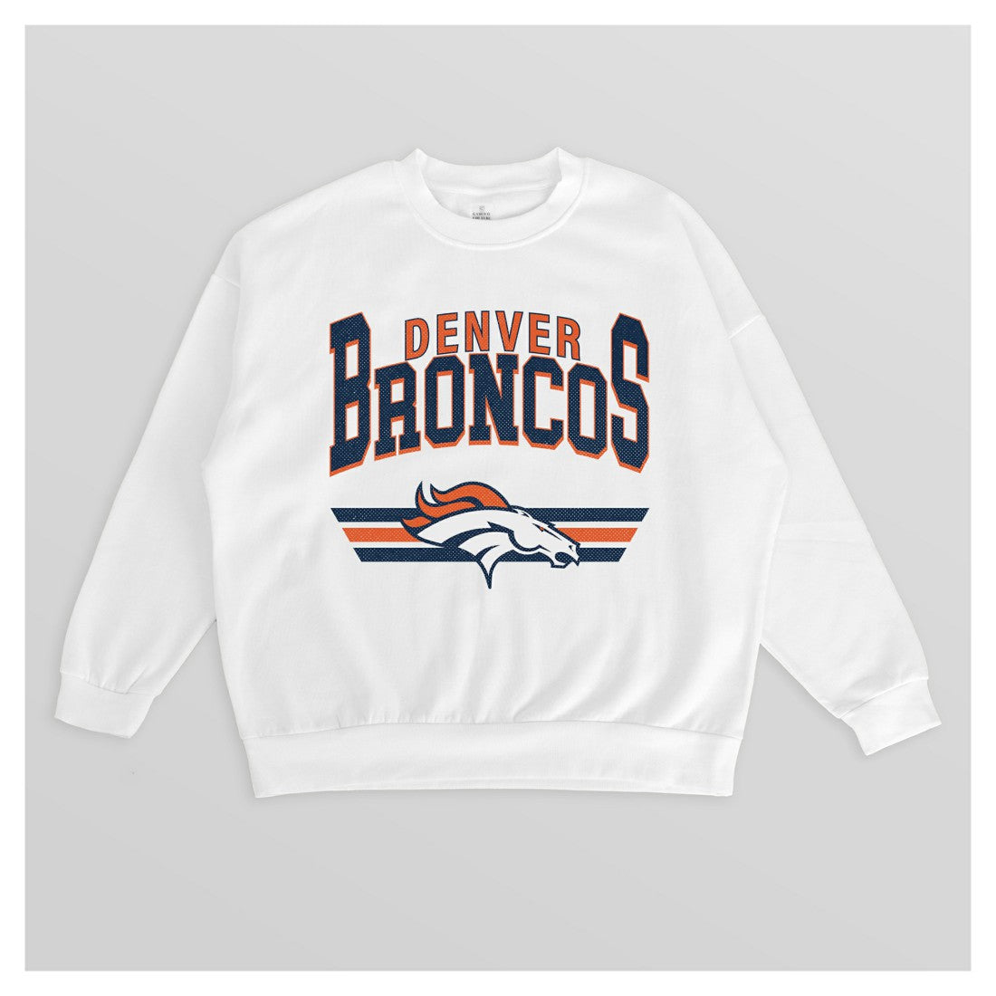 Denver Broncos Gameday Couture Women's Swift Strike Premium Oversized Fleece Pullover Sweatshirt | NFL On sale