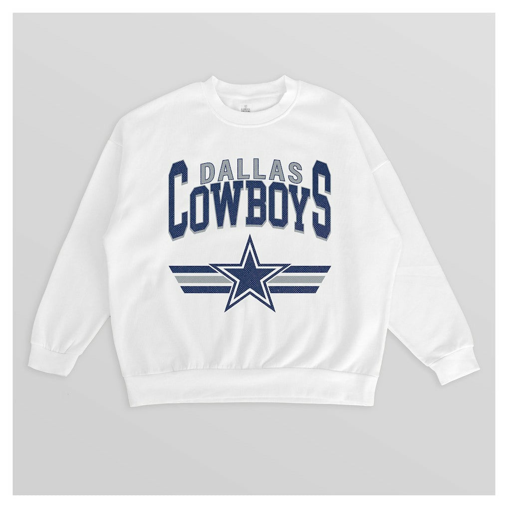 Dallas Cowboys Gameday Couture Women's Swift Strike Premium Oversized Fleece Pullover Sweatshirt | NFL Online
