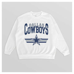 Dallas Cowboys Gameday Couture Women's Swift Strike Premium Oversized Fleece Pullover Sweatshirt | NFL Online