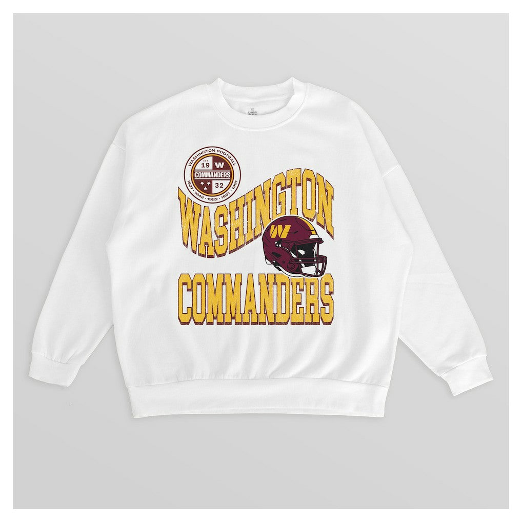 Washington Commanders Gameday Couture Women's Oversized Hard Earned Premium Fleece Pullover Sweatshirt | NFL New