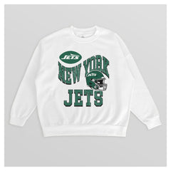 New York Jets Gameday Couture Women's Oversized Hard Earned Premium Fleece Pullover Sweatshirt | NFL New