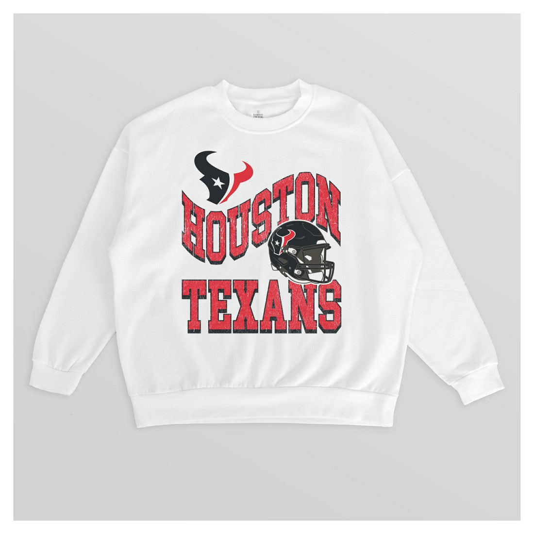 Houston Texans Gameday Couture Women's Oversized Hard Earned Premium Fleece Pullover Sweatshirt | NFL On sale