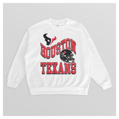 Houston Texans Gameday Couture Women's Oversized Hard Earned Premium Fleece Pullover Sweatshirt | NFL On sale