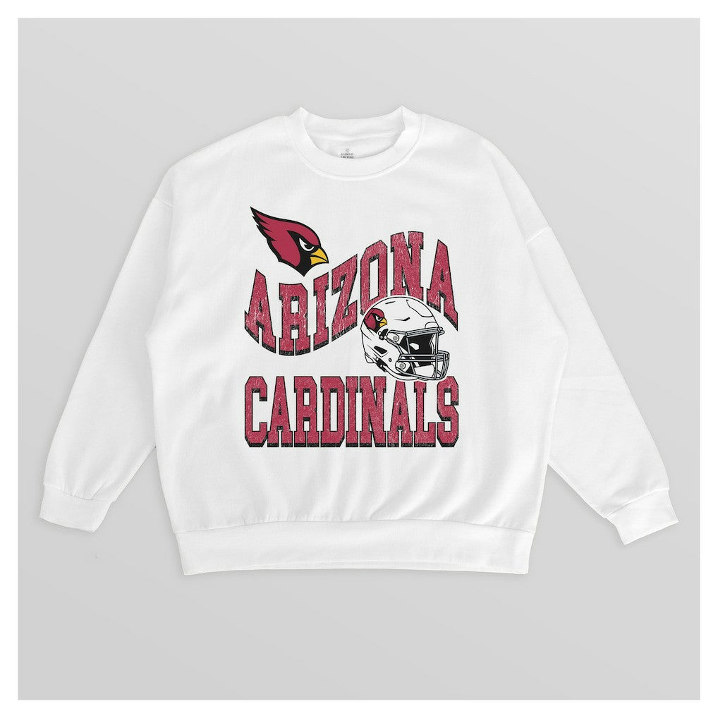 Arizona Cardinals Gameday Couture Women's Oversized Hard Earned Premium Fleece Pullover Sweatshirt | NFL Outlet