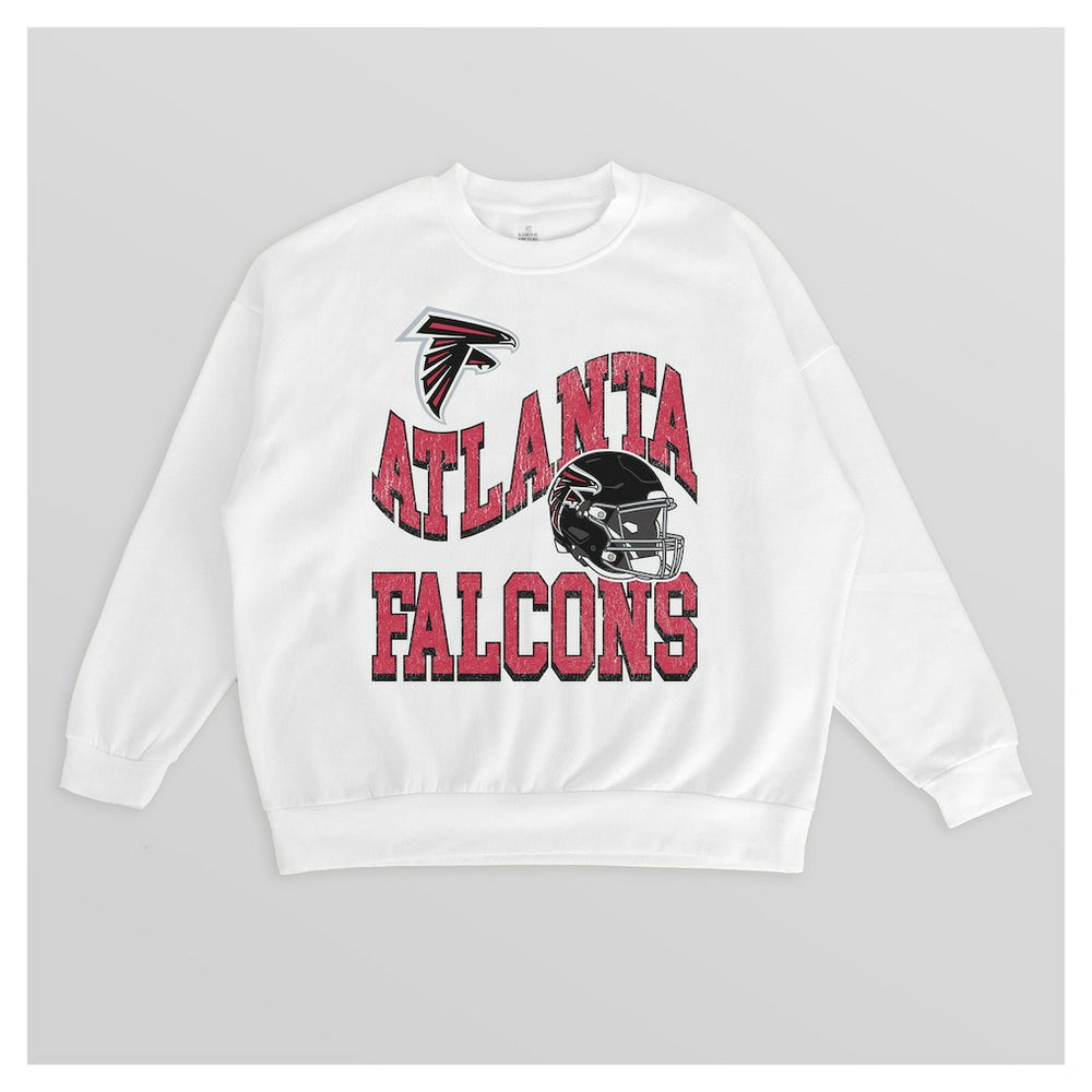 Atlanta Falcons Gameday Couture Women's Oversized Hard Earned Premium Fleece Pullover Sweatshirt | NFL US