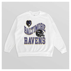 Baltimore Ravens Gameday Couture Women's Oversized Hard Earned Premium Fleece Pullover Sweatshirt | NFL Near me
