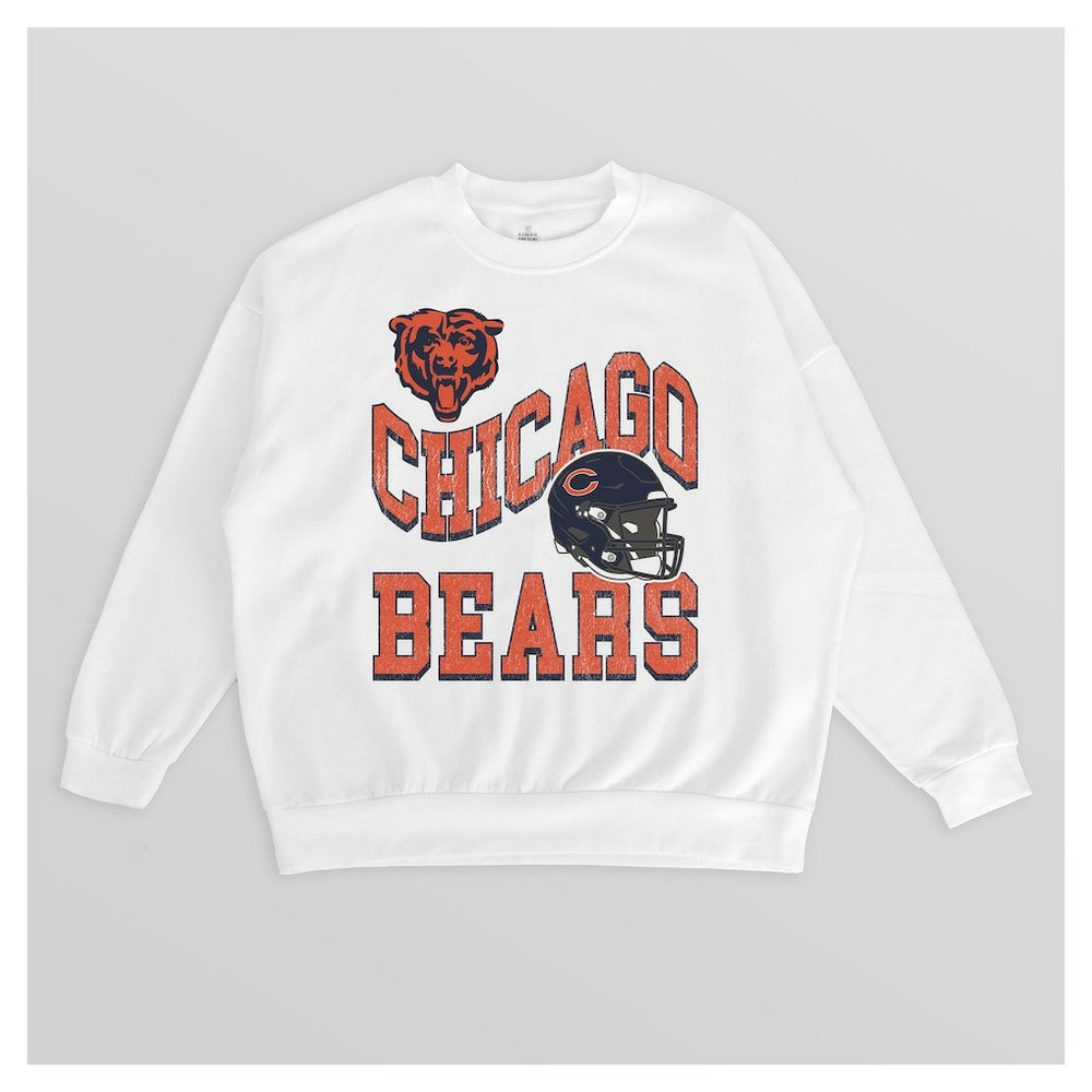 Chicago Bears Gameday Couture Women's Oversized Hard Earned Premium Fleece Pullover Sweatshirt | NFL Online
